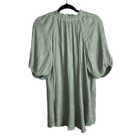 Perch By Blue Pepper Sage V Neck Blouse Size 1X EUC - Picture 5 of 9